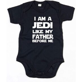 Im a Jedi Like My Father Before me Baby Grow Romper Suit Onsie