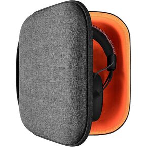 Geekria Shield Headphones Case Compatible with Hyperx CloudXStingerCore, CloudIII, CloudII, CloudStingerCore Case, Replacement Hard Shell Travel Carrying Bag with Cable Storage (Dark Grey)