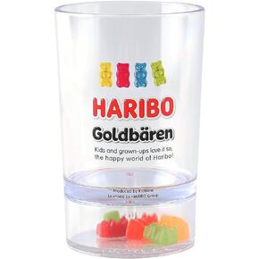 DO'HOME HARIBO Goldbear Cup - Funny Cup with Goldbear Charms Inside, Gift Idea for HARIBO Candy Lovers, Child, Friends, Adults & Coworkers, BPA Free Drinking Cup | (200ml/6.76oz) - Blue