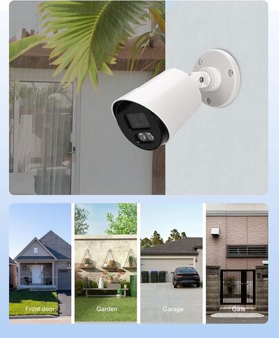 1080P Security Camera System, 8CH DVR with 4pcs 1080P Outdoor CCTV Camera, Motion Detection, 2 Modes Night Vision, Remote Access, Wired Surveillance Dvr Kits for Home Security (No HDD) in Saudi Arabia