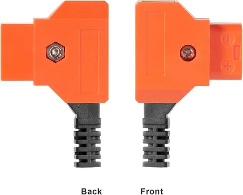 (2pcs) D-tap Plug Male DIY for DSLR Rig Power Cable V-Mount Anton Battery (Orange) in Saudi Arabia