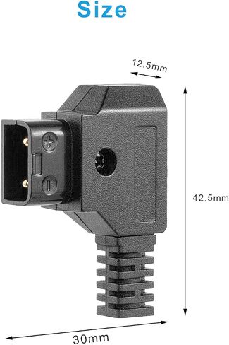 (2pcs) D-tap Plug Male DIY for DSLR Rig Power Cable V-Mount Anton Battery (Orange) in Saudi Arabia