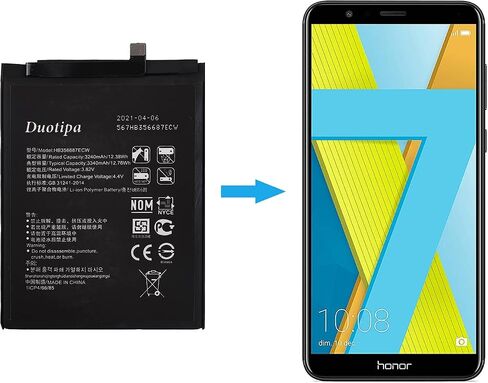بطارية HB356687ECW متوافقة مع هاتف Huawei Honor 7X Mate 10 Lite Nova 2 Plus مع مجموعة أدوات الإصلاح in Kuwait