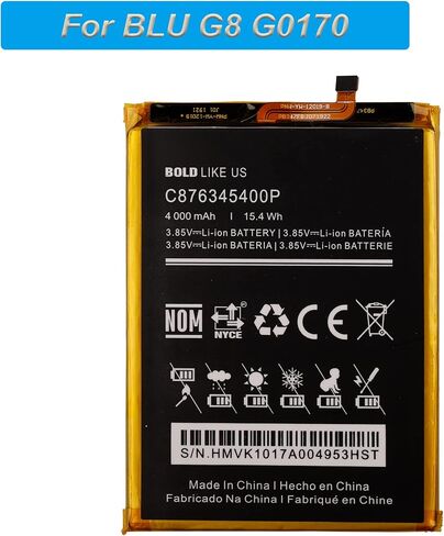 Replacement Battery C876345400P Compatible with BLU G8 G0170 with Tools in Saudi Arabia
