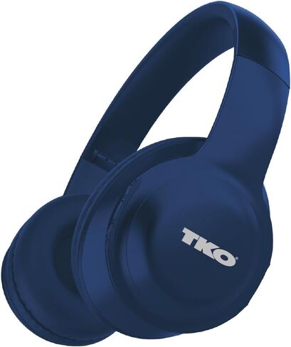 TKO Wireless Headphones with Compact Folding Design - Over-Ear Headphones with High Bass, AUX Port, SD Card, Noise-Cancelling, 8Hrs Playtime (Black) in Saudi Arabia