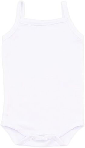 Soft Unisex-baby Bodysuit, White 3 Pack Tank, Sleeveless, or Short Sleeve Cotton Infant Baby Onesie Undershirt for Boys-Girls in Saudi Arabia