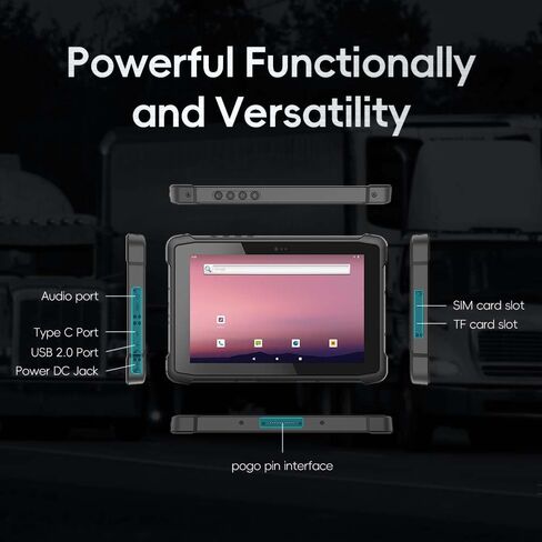 T10A-2D Industrial Rugged Tablet Android, 700 Nits, Sunlight Readable,2D Barcode Scan,10.1 inch Rugged Tablet PC for Warehouse, Outdoor Work in Saudi Arabia