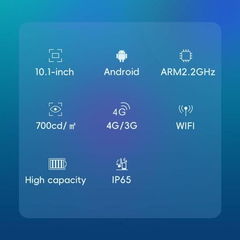 T10A-2D Industrial Rugged Tablet Android, 700 Nits, Sunlight Readable,2D Barcode Scan,10.1 inch Rugged Tablet PC for Warehouse, Outdoor Work in Saudi Arabia