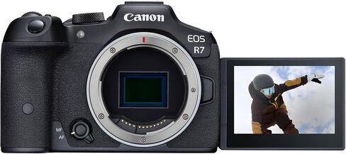 مجموعة كاميرا Canon EOS R7 بدون مرآة APS-C بعدسة قابلة للتبديل 5137C002 مع حقيبة تصوير ديكو جير + 2 × بطارية + 2 × بطاقات ذاكرة سعة 64 جيجابايت + مجموعة ملحقات in Saudi Arabia