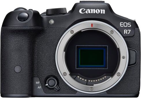 مجموعة كاميرا Canon EOS R7 بدون مرآة APS-C بعدسة قابلة للتبديل 5137C002 مع حقيبة تصوير ديكو جير + 2 × بطارية + 2 × بطاقات ذاكرة سعة 64 جيجابايت + مجموعة ملحقات in Saudi Arabia