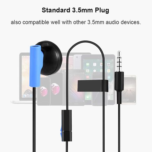 Playstation Earbuds with Mic,Ps5 Single Ear, Headset w Mic for Sony Playstation Headset Ps6 4 Controller 3.5mm Gaming Earphone Headphone in Saudi Arabia