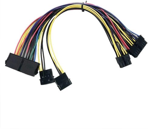 ATX PSU 24Pin + Dual Molex IDE 4Pin إلى 18 + 10pin كابل إمداد الطاقة بديل للكمبيوتر المحمول HP Z800 in Saudi Arabia