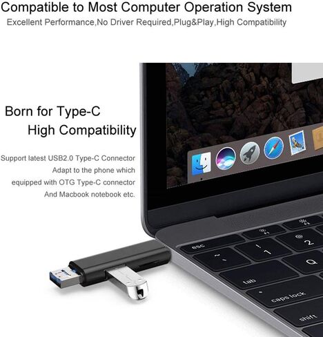 USB/USB Type C 3.1 / MicroUSB قارئ بطاقات Micro SD خارجي OTG in Saudi Arabia