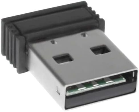 ماوس ضوئي لاسلكي بتردد 2.4 جيجا هرتز، جهاز استقبال USB لأجهزة الكمبيوتر المحمول، أسود مع لمسة نهائية ناعمة الملمس in Kuwait