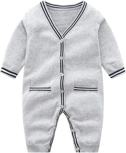 Vivobiniya Baby knit Long sleeve Romber Toddler Girl Jumpsuits Infant boy one piece Clothes Kids coat in Saudi Arabia