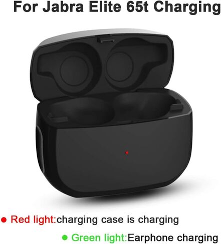 leChivée Replacement Charging Case Compatible with Jabra Elite Active 65t and Jabra Elite 65t, Earbuds Protective Substitute Cover with Built-in Battery (Charger Case Only, Earbuds not Included) in Kuwait