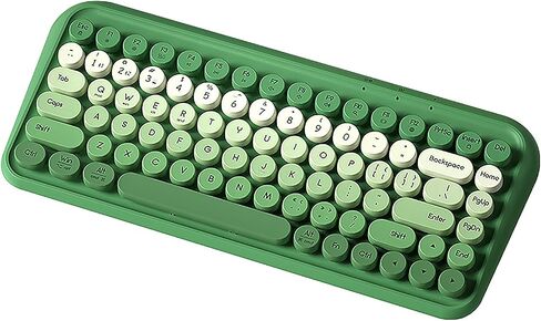 Gradient Color Computer Wireless Keyboard-Portable floating dot button for MACBOOK, mobile phone, and Windows computers (Haze Blue) in Saudi Arabia