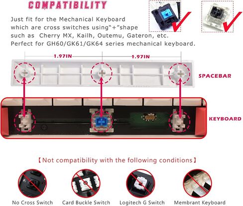 Custom Japanese Anime Spacebar PBT 6.25U Keycaps,Compatible with Cherry MX Switches Mechanical Keyboard DIY Keycap,Computer Gaming Keyboards Cute kawaii Key Caps,OEM Profile Key Cap (Anime 001） in Saudi Arabia