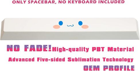 Custom Japanese Anime Spacebar PBT 6.25U Keycaps,Compatible with Cherry MX Switches Mechanical Keyboard DIY Keycap,Computer Gaming Keyboards Cute kawaii Key Caps,OEM Profile Key Cap (Anime 001） in Saudi Arabia