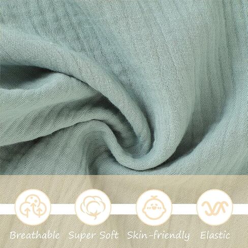 Organic Muslin Loveys for Babies,Soft & Breathable Security Blankets for Babies,Baby Snuggle Toy Stuffed Animals Newborn Baby Gifts for Boys and Girls. (Green) in Saudi Arabia