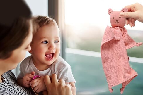 Loveys من الموسلين العضوي للأطفال، بطانيات أمان ناعمة ومسامية للأطفال، لعبة احتضان الأطفال المحشوة، هدايا الأطفال حديثي الولادة للأولاد والبنات. (أخضر) in Saudi Arabia