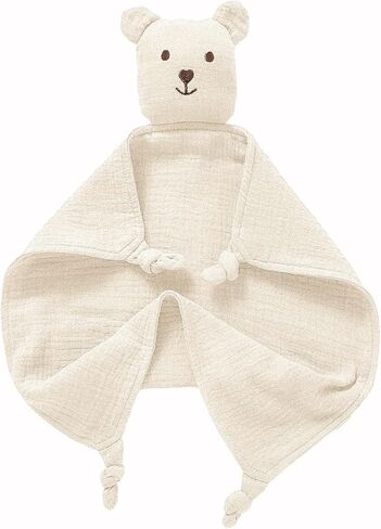 Organic Muslin Loveys for Babies,Soft & Breathable Security Blankets for Babies,Baby Snuggle Toy Stuffed Animals Newborn Baby Gifts for Boys and Girls. (Green) in Saudi Arabia