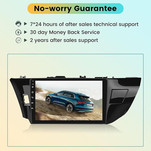 راديو سيارة 2+64 جيجا لسيارة Toyota Corolla 2013 2014 2015 2016 مع Apple Carplay وAndroid Auto - شاشة ستيريو تعمل باللمس 10.1 بوصة تعمل بنظام Android مع WiFi/مرآة Link/FM&RDS in Saudi Arabia