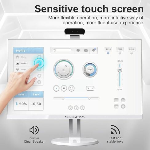 كمبيوتر مكتبي الكل في واحد، شاشة لمس FHD مقاس 24 بوصة، معالج i7، وذاكرة وصول عشوائي سعتها 16 جيجابايت، ومحرك أقراص SSD سعة 512 جيجابايت، ومعالج رباعي النواة 11، ولوحة مفاتيح سلكية in Kuwait