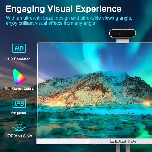 كمبيوتر مكتبي الكل في واحد، شاشة لمس FHD مقاس 24 بوصة، معالج i7، وذاكرة وصول عشوائي سعتها 16 جيجابايت، ومحرك أقراص SSD سعة 512 جيجابايت، ومعالج رباعي النواة 11، ولوحة مفاتيح سلكية in Kuwait