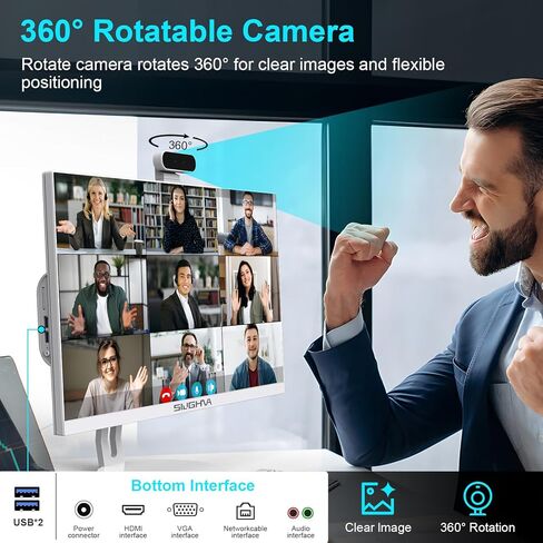 كمبيوتر مكتبي الكل في واحد، شاشة لمس FHD مقاس 24 بوصة، معالج i7، وذاكرة وصول عشوائي سعتها 16 جيجابايت، ومحرك أقراص SSD سعة 512 جيجابايت، ومعالج رباعي النواة 11، ولوحة مفاتيح سلكية in Kuwait