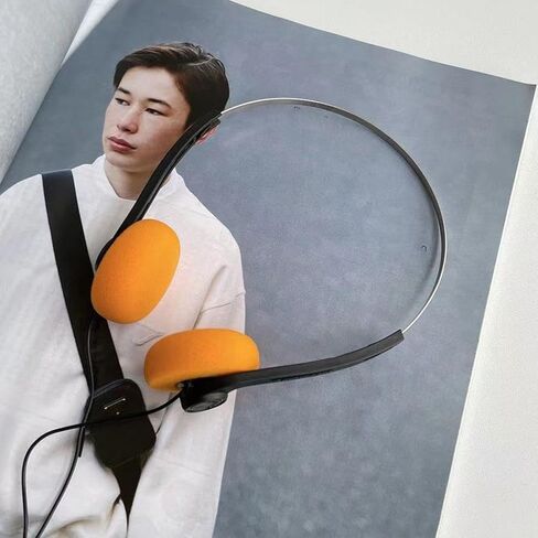 Retro Over-Ear Earphones,Mini Stereo Lightweight Headphones with Cord,80s 90s Vintage Headset Wired,Hi-Fi Stereo Earphone Headset,Walkman Headphone,for Most Mobile Phones Playback Pevices Headphones in Saudi Arabia