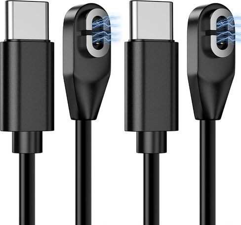 2 Pack Charging Cable for Shokz, USB C Shokz Cable Magnetic Charger Cord Compatible for AfterShokz Aeropex AS800, Shokz OpenRun Pro, OpenRun, OpenRun Mini, OpenComm Shokz Charger Replacement in Saudi Arabia