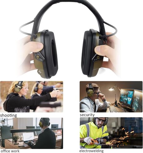 Sound Amplification Electronic Shooting Earmuff with PTT for Baofeng BF-888S UV5R Retevis RT22 RT27 RT15 RT19 Kenwood Two Way Radio in Saudi Arabia