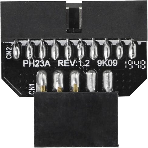 SinLoon USB 2.0 9Pin Housing Reversible to Motherboard USB 3.0 19pin Header Male Adapter, Reversible USB Adapter for Data Transmission (9 Pin Female) in Saudi Arabia