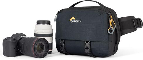 Lowepro Trekker Lite SLX 120، حقيبة ظهر مدمجة للكاميرا مع جيب للكمبيوتر اللوحي، حقيبة كاميرا للكاميرات ذات الإطار الكامل بدون مرآة، مرفق حامل ثلاثي القوائم، حامل زجاجة مياه، أسود in Kuwait
