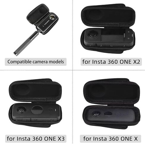 حقيبة حمل O'woda لـ Insta360 X3/ X2/ X - صندوق سفر صغير واقٍ حقيبة تخزين صغيرة محمولة لملحقات كاميرا Insta 360 ONE X/ X2/ X3 / X4 in Kuwait