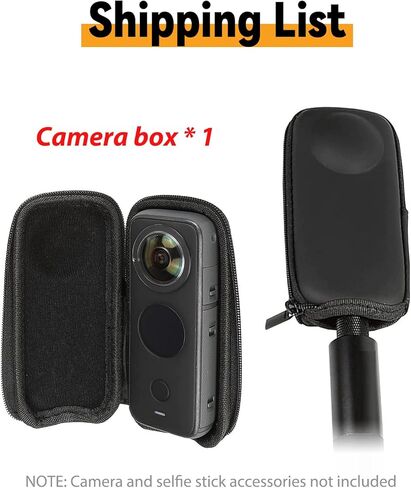 حقيبة حمل O'woda لـ Insta360 X3/ X2/ X - صندوق سفر صغير واقٍ حقيبة تخزين صغيرة محمولة لملحقات كاميرا Insta 360 ONE X/ X2/ X3 / X4 in Kuwait