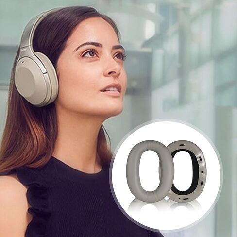 قطع غيار وسادات الأذن البديلة من Adhiper WH-1000XM2 متوافقة مع سماعات Sony WH1000XM2 MDR-1000X (ذهبي شامبانيا) in Saudi Arabia
