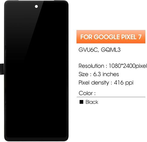 شاشة بديلة OLED لـ Google Pixel 7 لشاشة Pixel 7 LCD GVU6C GQML3 LCD محول رقمي شاشة تعمل باللمس جزء Repir (مع وظيفة بصمة الإصبع) in Saudi Arabia