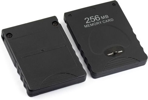 Whiteeeen 2pcs بطاقة ذاكرة 256 ميجابايت لجهاز PS2 Playstation 2، بطاقة ذاكرة ألعاب عالية السرعة in Saudi Arabia