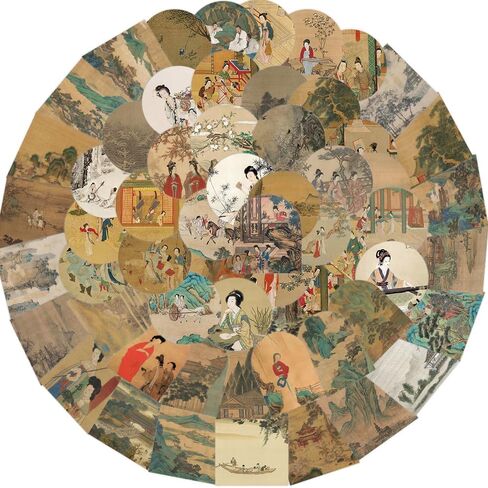 China Ancient Paintings Aesthetic Stickers, Waterproof Vinyl Decals for Phones, Water Bottles, and Scrapbooks, Perfect for Kids, Teens, and Adults to Discover Eastern Art in Saudi Arabia