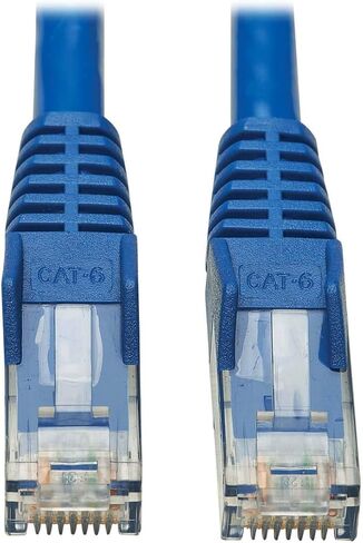 Tripp Lite Cat6 Ethernet Cable, RJ45 M/M Gigabit, Snagless, Molded, UTP, PoE, CMR-LP Patch Cable, 6 ft. Blue (N201P-006-BL) in Saudi Arabia