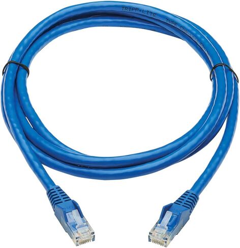 Tripp Lite Cat6 Ethernet Cable, RJ45 M/M Gigabit, Snagless, Molded, UTP, PoE, CMR-LP Patch Cable, 6 ft. Blue (N201P-006-BL) in Saudi Arabia