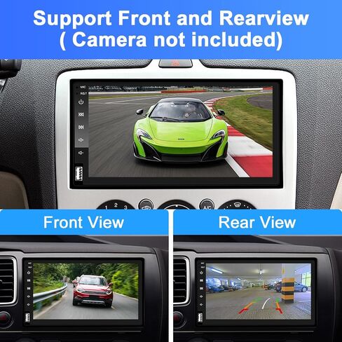 Double Din Car Stereo Wireless CarPlay Wireless Android Auto, 7 Inch Touchscreen Car Radio Receiver with Bluetooth, Mirror Link, SWC/FM/USB/AUX in Saudi Arabia