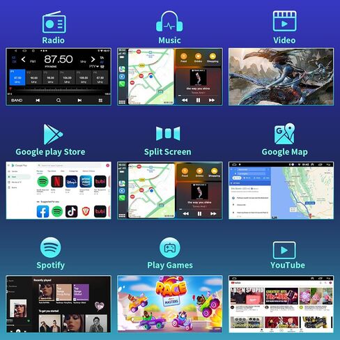 ستيريو سيارة Android 13 لسيارة جيب رانجلر JK كومباس جراند شيروكي دودج رام، شاشة لمس IPS 10.1 بوصة راديو جيب رانجلر مع Apple Carplay وAndroid Auto، نظام ملاحة GPS، FM/AM/RDS(2+32 جيجابايت) in Kuwait