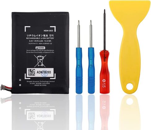 【New】 Replacement Battery Compatible with HDH-003 Nintendo HDH-001 HDH-002 Switch Lite NS with Toolkit in Saudi Arabia