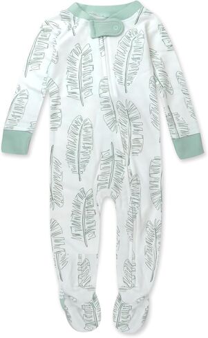 HonestBaby Sleep and Play Footed Pajamas One-Piece Sleeper Jumpsuit Zip-Front Pjs Organic Cotton for Baby Boys, Unisex in Saudi Arabia