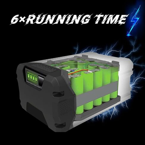 Bonacell 6.0Ah 80V Replacement for Greenworks 80V Battery, Lithium Ion Battery GBA80200 GBA80300 GBA80400 GBA80500 Compatible with Greenworks 80 Volt Max Power Tools Battery in Kuwait