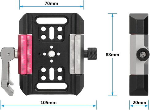 CAMVATEQuick Release Clamp Compatible for Arca & Manfrotto-Type - 3432 in Saudi Arabia