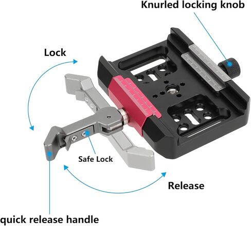 CAMVATEQuick Release Clamp Compatible for Arca & Manfrotto-Type - 3432 in Saudi Arabia